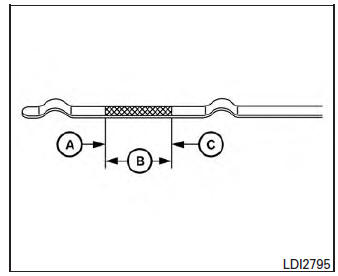 Nissan Micra. Checking engine oil level