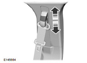 Ford Fiesta. Safety Belt Height Adjustment
