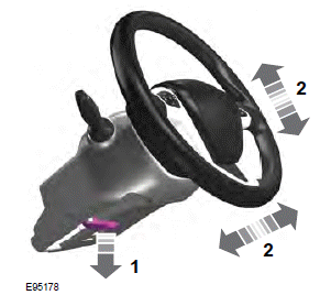 Ford Fiesta. Adjusting the Steering Wheel