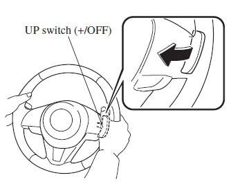 Using steering shift switch 