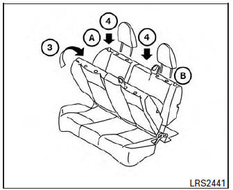 Nissan Micra. Folding rear seat
