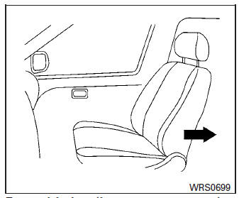Nissan Micra. Forward-facing (front passenger seat) – step 1
