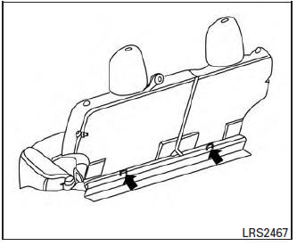 Nissan Micra. Top tether anchor point locations