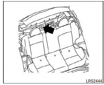 Nissan Micra. Top tether anchor point locations