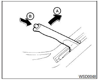 Nissan Micra. Parking brake