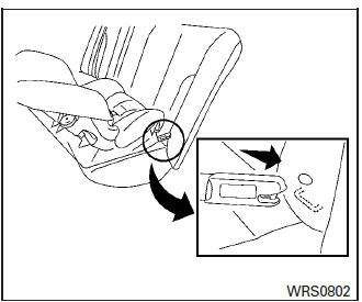 Nissan Micra. Rear-facing rigid-mounted – step 2