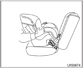 Nissan Micra. Rear-facing – step 4