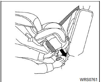 Nissan Micra. Rear-facing – step 2