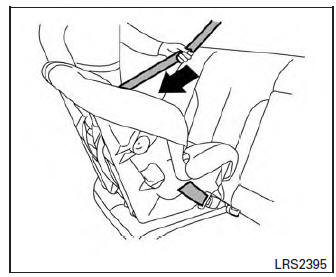 Nissan Micra. Rear-facing – step 3