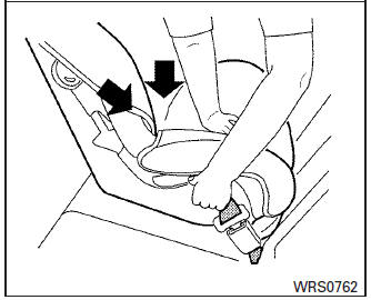 Nissan Micra. Rear-facing – step 5