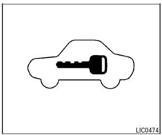 Nissan Micra. Security indicator light