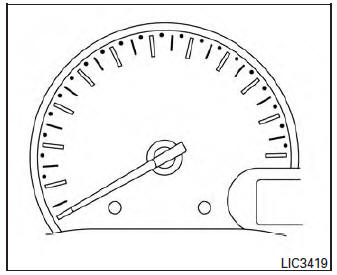 Nissan Micra. Speedometer