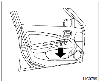 Nissan Micra. Map pockets