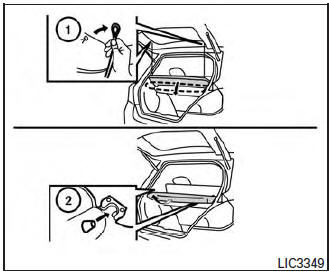 Nissan Micra. Cargo cover