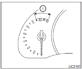 Nissan Micra. Tachometer
