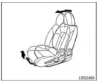 Nissan Micra. Manual front seat shown