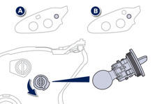 Peugeot 208: Front lamps - Changing a - Practical information - Peugeot 208 Owners Manual