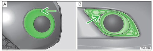 Fig. 159 Front bumper: Fabia Scout/Fabia RS