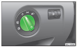 Fig. 40 Dash panel: Light switch