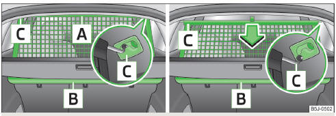 Fig. 70 Extending/retracting the net partition