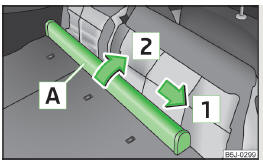 Fig. 72 Rear seats: Net partition housing