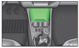 Fig. 88 Centre console: Stowage compartment