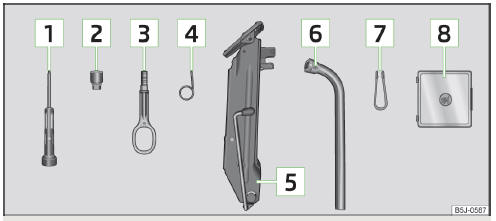 Fig. 140 Vehicle tool kit