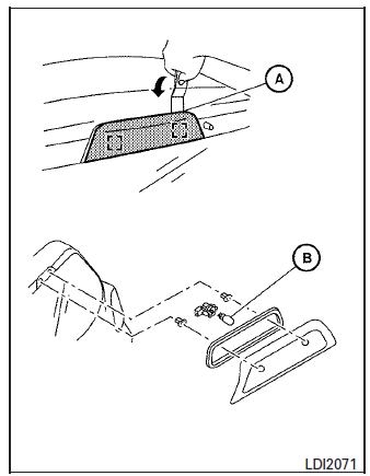 Nissan Micra. High-mounted stop light (Type A)