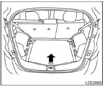 Nissan Micra. Getting the spare tire and tools