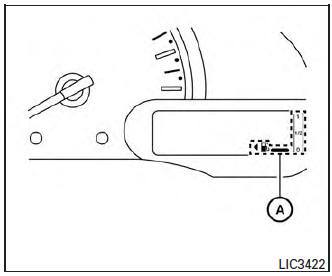 Nissan Micra. Fuel gauge