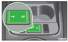 Fig. 32 Centre console: Central locking button