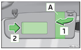 Fig. 49 Sun visor: swivelling out